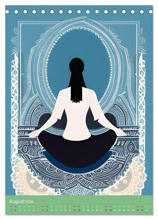 Produktbild: Meditation verbindet (Tischkalender 2026 DIN A5 hoch), CALVENDO Monatskalender