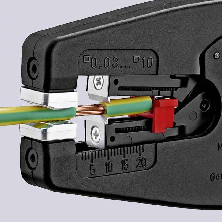 Produktbild: Knipex MultiStrip 10 12 42 195 Automatische Abisolierzange 0.03 bis 10 mm&sup2; 7 bis 32