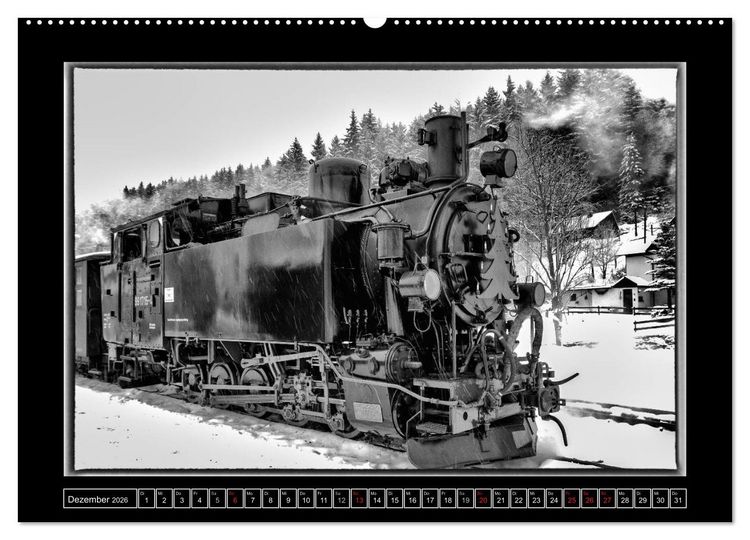 Produktbild: Die Pre&szlig;nitztalbahn (hochwertiger Premium Wandkalender 2026 DIN A2 quer), Kunstdruck in Hochglanz