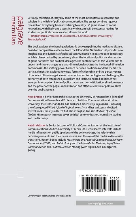 Produktbild: Political Communication in Postmodern Democracy