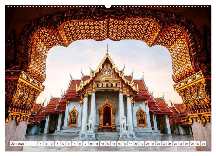 Produktbild: Thailand - Postkarten aus dem Land des L&auml;chelns (Wandkalender 2026 DIN A2 quer), CALVENDO Monatskalender