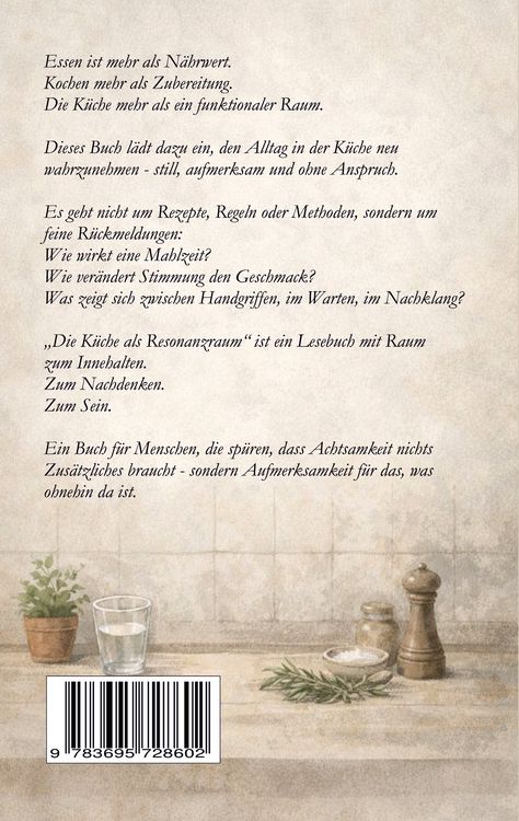Produktbild: Die K&uuml;che als Resonanzraum