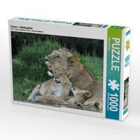 Produktbild: CALVENDO Puzzle L&ouml;wen &ndash; Muttergl&uuml;ck 1000 Teile Lege-Gr&ouml;&szlig;e 64 x 48 cm Foto-Puzzle Bild von Michael Herzog
