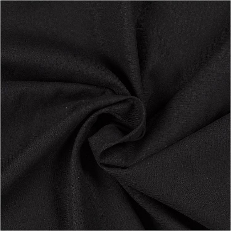 Produktbild: Creativ Company Stoff, B 145 cm, 140 g, Schwarz, 2 m