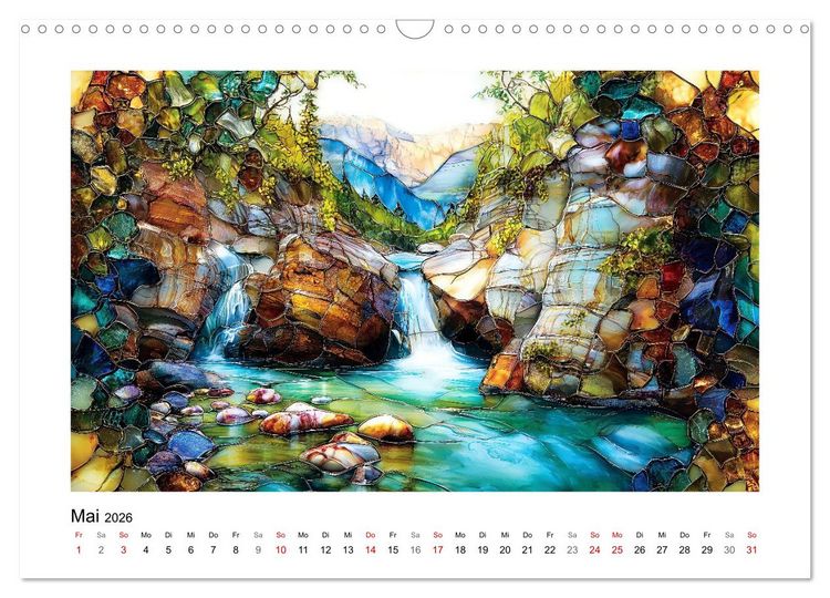 Produktbild: Die Farben der Berge (Wandkalender 2026 DIN A3 quer), CALVENDO Monatskalender