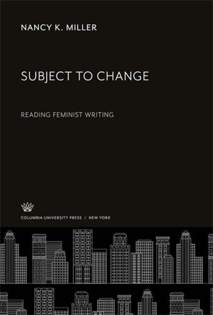 Produktbild: Miller, N: Subject to Change