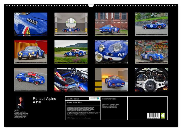 Produktbild: Renault Alpine A110 (Wandkalender 2026 DIN A2 quer), CALVENDO Monatskalender