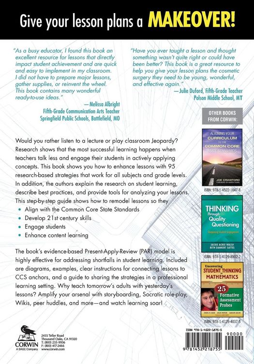 Produktbild: 95 Strategies for Remodeling Instruction