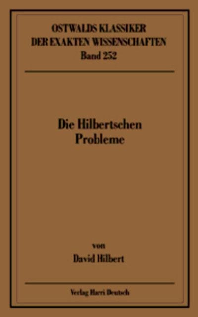 Produktbild: Die Hilbertschen Probleme (Hilbert)