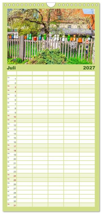 Produktbild: Familienplaner 2027 - Mittelfranken f&uuml;r Entdecker und Wanderer mit 5 Spalten (Wandkalender, 21 x 45 cm) CALVENDO