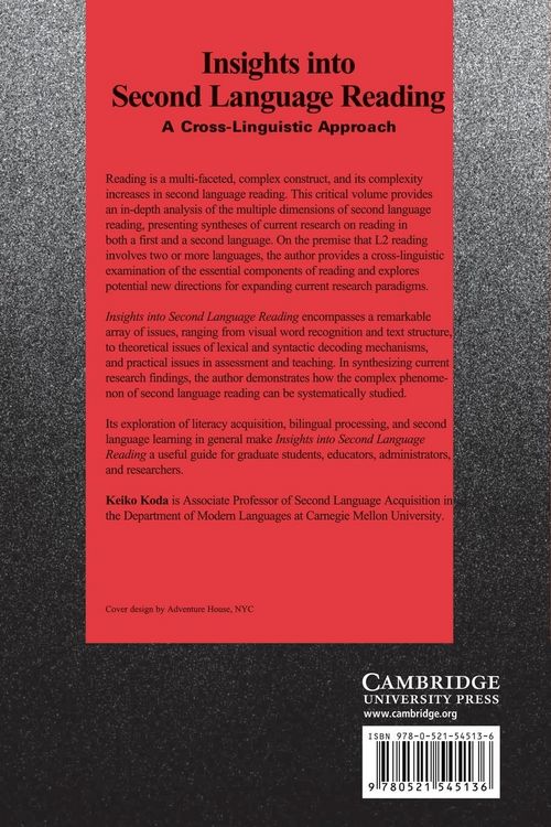 Produktbild: Insights Into Second Language Reading