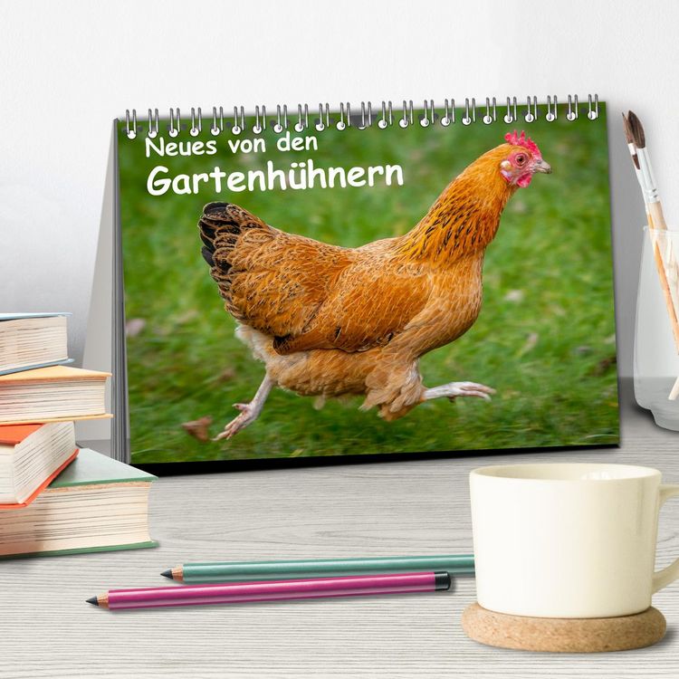 Produktbild: Neues von den Gartenh&uuml;hnern (Tischkalender 2026 DIN A5 quer), CALVENDO Monatskalender