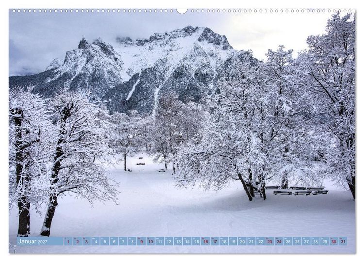 Produktbild: Mittenwald - Perle des Werdenfelser Landes (Wandkalender 2027 DIN A2 quer), CALVENDO Monatskalender