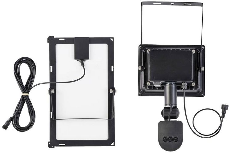 Produktbild: Sygonix SY-5461110 Solar-Spot mit Bewegungsmelder 30W Leuchtfarben: Neutralwei&szlig;