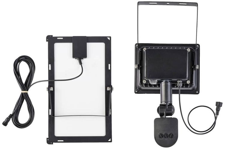 Sygonix SY-5461110 Solar-Spot mit Bewegungsmelder 30W Neutralweiß Schwarz