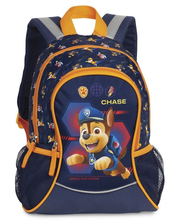 Produktbild: SIEBER Gl&uuml;hw&uuml;rmchen - Kinderrucksack Paw Patrol, marineblau/orange, 12 Liter