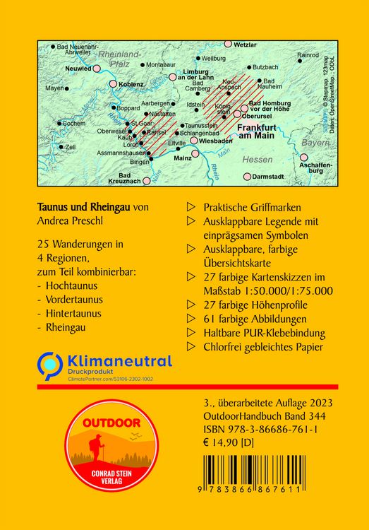 Produktbild: Taunus und Rheingau 25 Touren zwischen romantischen Burgen und Römerkastellen