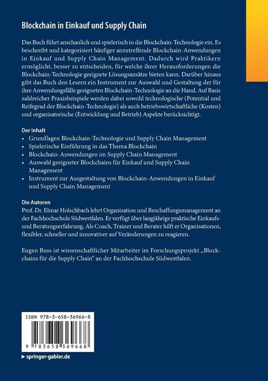 Produktbild: Blockchain in Einkauf und Supply Chain