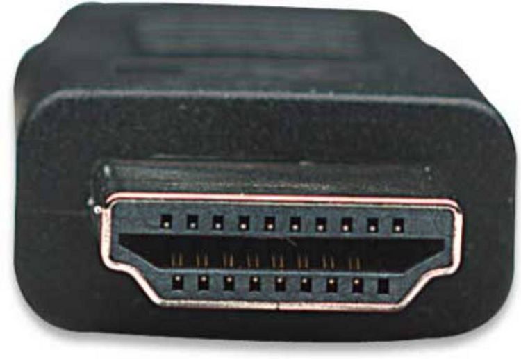 Produktbild: Manhattan HDMI Anschlusskabel HDMI-A Stecker, HDMI-A Stecker 1.00 m Schwarz 308816 HDMI-Kabel