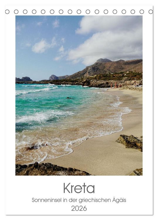 Produktbild: Kreta (Tischkalender 2026 DIN A5 hoch), CALVENDO Monatskalender