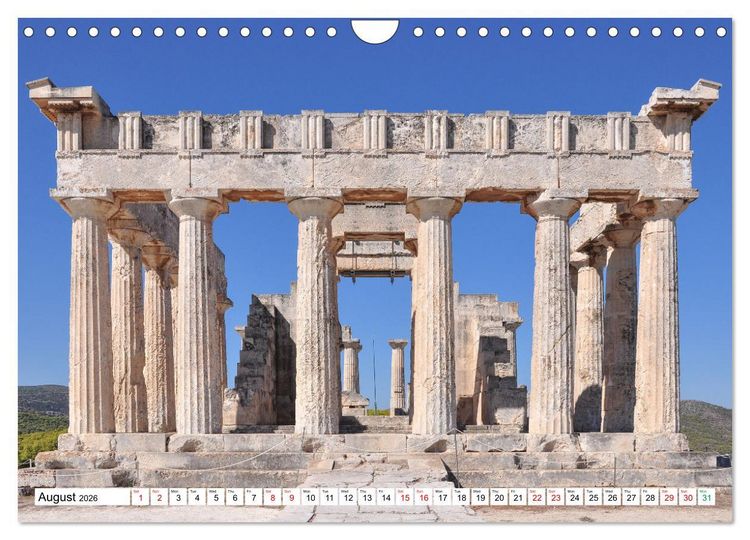 Produktbild: Ancient Greece and Architecture (Wall Calendar 2026 DIN A4 landscape), CALVENDO 12 Month Wall Calendar