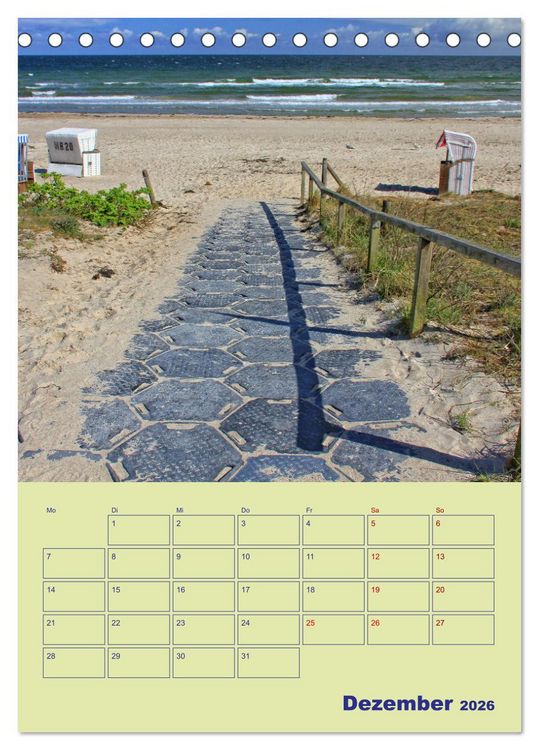 Produktbild: Sehnsuchtsort Ostseebad Boltenhagen (Tischkalender 2026 DIN A5 hoch), CALVENDO Monatskalender