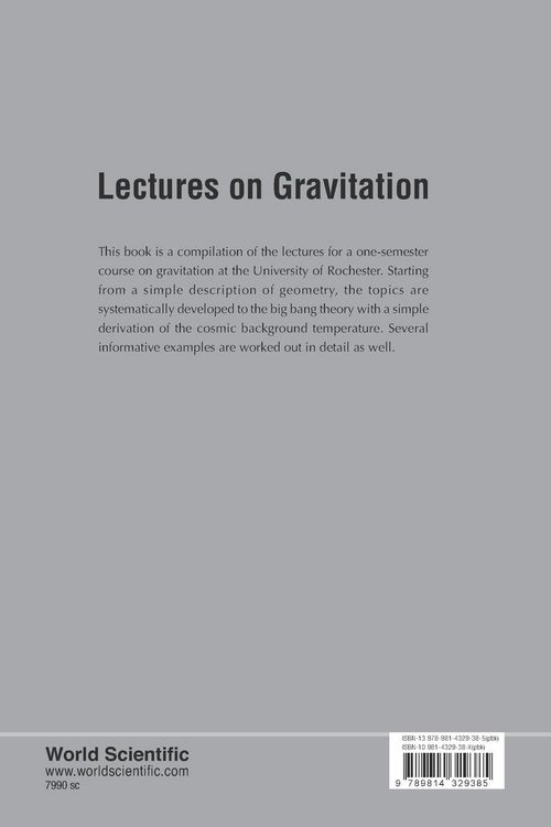 Produktbild: Lectures On Gravitation