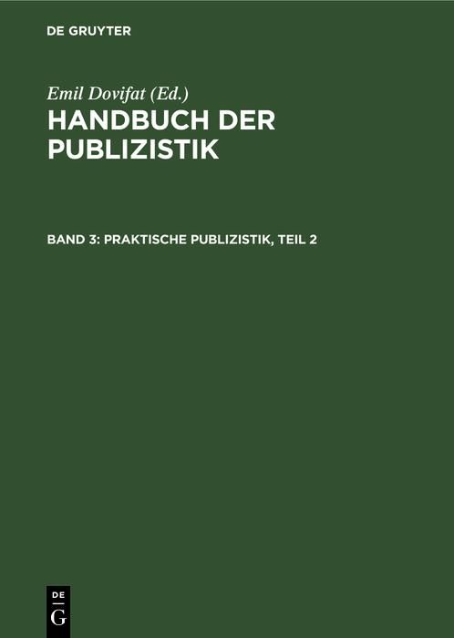 Produktbild: Praktische Publizistik, Teil 2