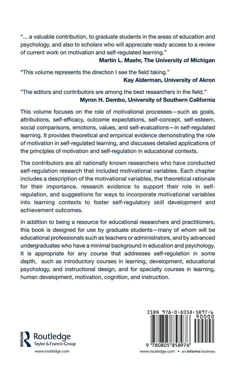 Produktbild: Motivation and Self-Regulated Learning