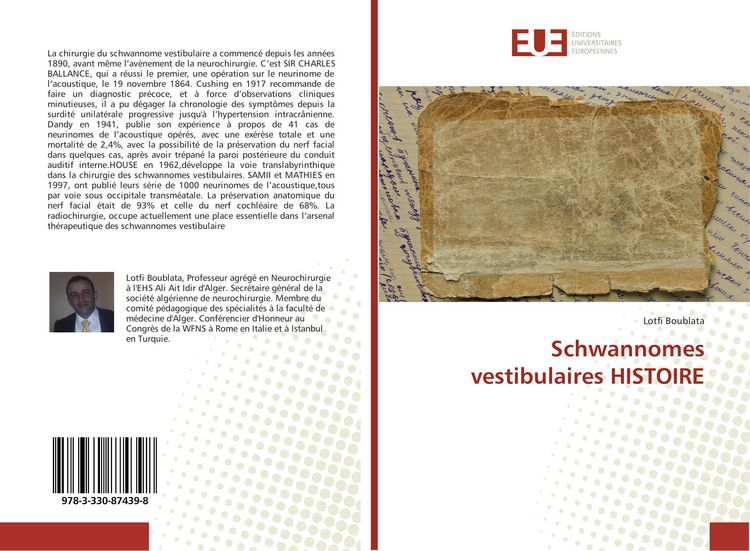 Produktbild: Schwannomes vestibulaires HISTOIRE