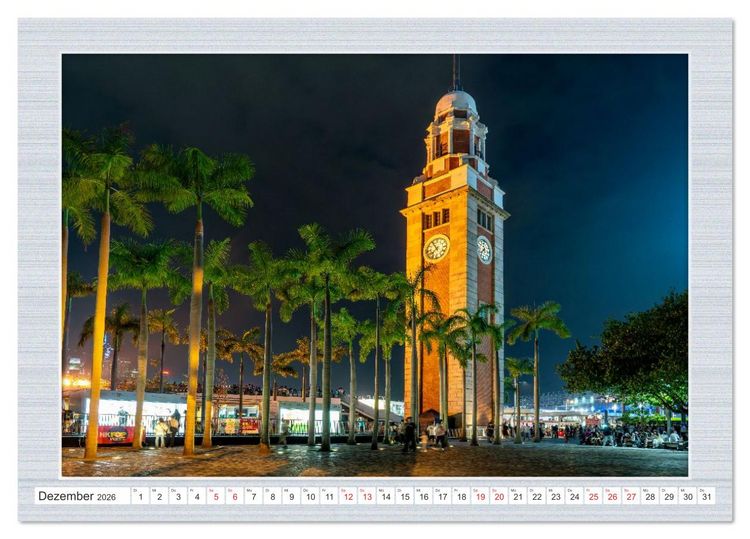 Produktbild: Urbaner Zauber: Das Zentrum Hongkongs (Tischkalender 2026 DIN A5 quer), CALVENDO Monatskalender