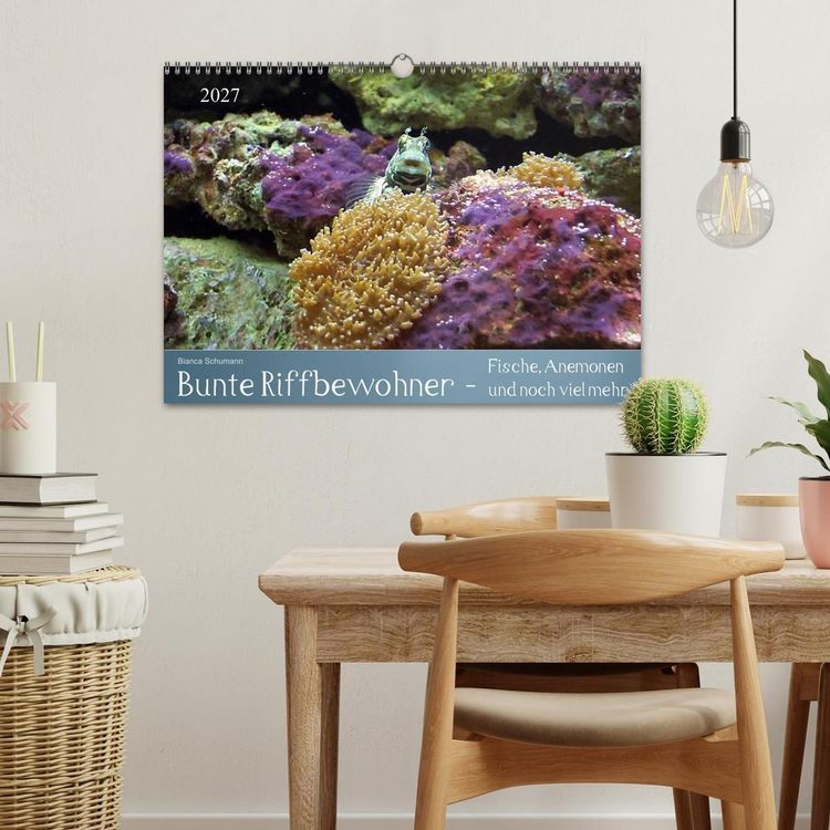 Produktbild: Bunte Riffbewohner - Fische, Anemonen und noch viel mehr (Wandkalender 2027 DIN A3 quer), CALVENDO Monatskalender