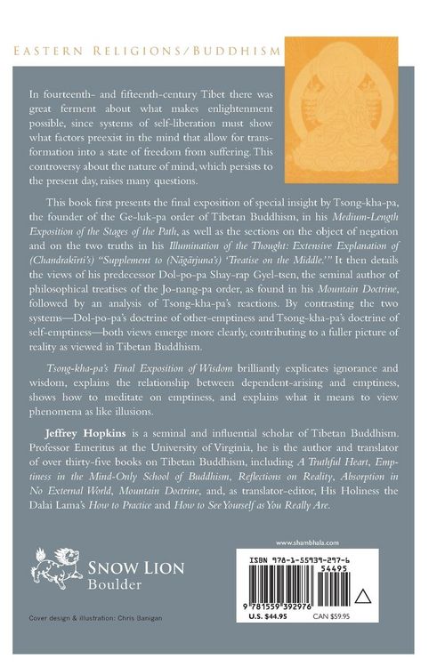Produktbild: Tsong-kha-pa's Final Exposition of Wisdom