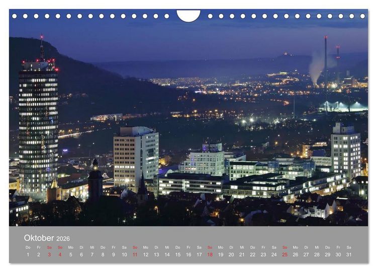 Produktbild: Jena in Th&uuml;ringen (Wandkalender 2026 DIN A4 quer), CALVENDO Monatskalender