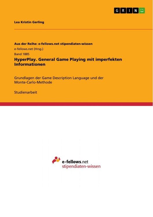 Produktbild: HyperPlay. General Game Playing mit imperfekten Informationen