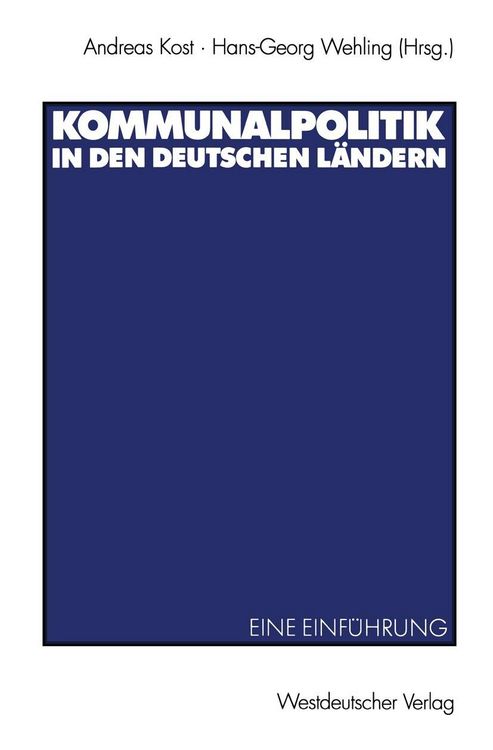 Produktbild: Kommunalpolitik in den deutschen L&auml;ndern