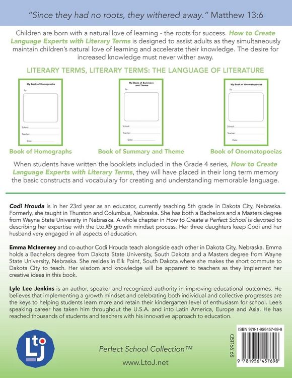 Produktbild: How to Create Language Experts with Literary Terms Grade 4