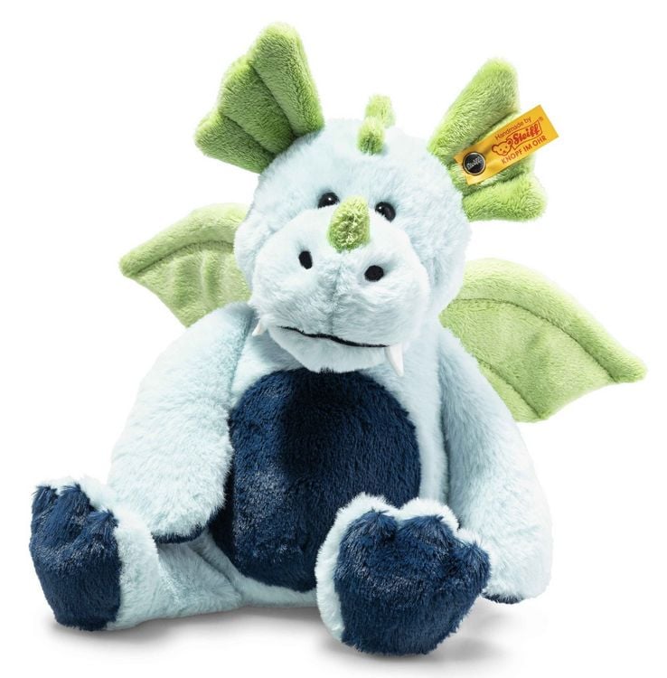 Produktbild: Steiff 067105 - Samu Drache, blau/gr&uuml;n, Pl&uuml;sch, 28 cm