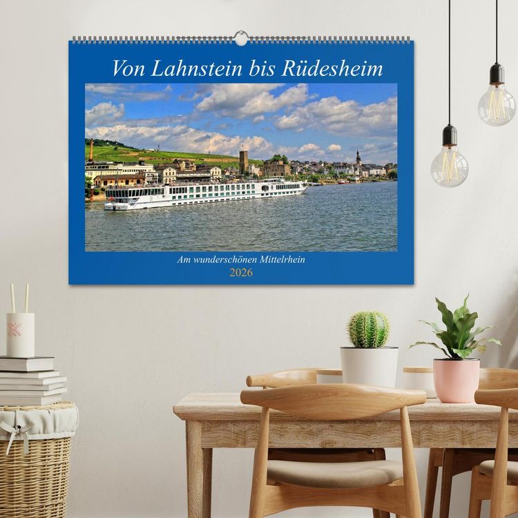 Produktbild: Von Lahnstein bis R&uuml;desheim - Am wundersch&ouml;nen Mittelrhein (Wandkalender 2026 DIN A2 quer), CALVENDO Monatskalender