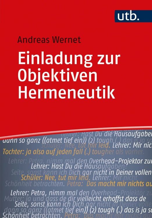 Produktbild: Einladung zur Objektiven Hermeneutik
