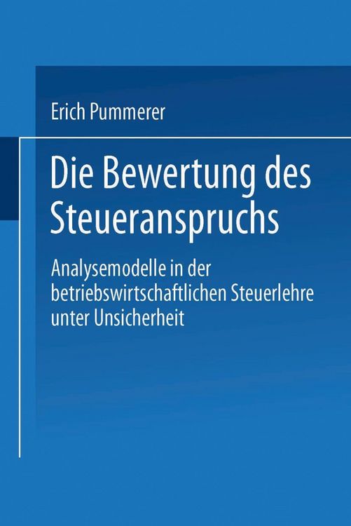 Produktbild: Die Bewertung des Steueranspruches