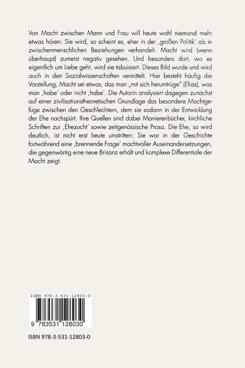 Produktbild: Machtbeziehungen zwischen den Geschlechtern