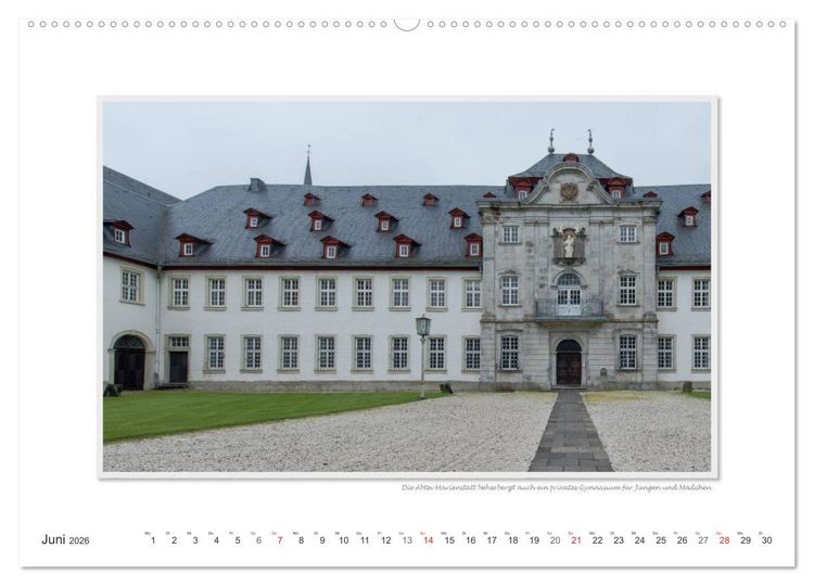 Produktbild: Emotionale Momente: Abtei Marienstatt im Westerwald (Wandkalender 2026 DIN A2 quer), CALVENDO Monatskalender