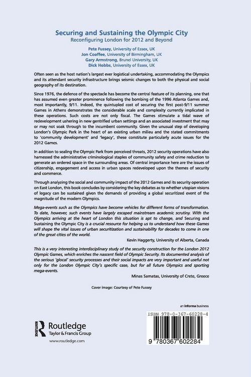 Produktbild: Securing and Sustaining the Olympic City
