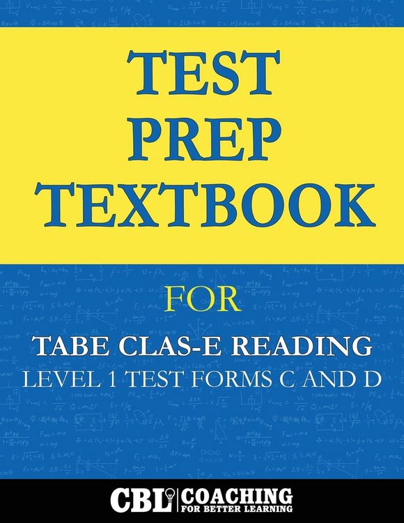 Produktbild: Test Prep Textbook for TABE CLAS-E Reading Level 1 Test-Forms C and D