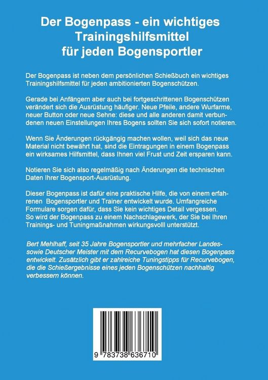 Produktbild: Bogenpass f&uuml;r Recurvebogen