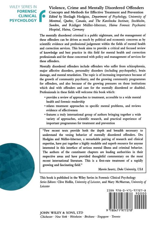 Produktbild: Violence, Crime Mentally Disordered