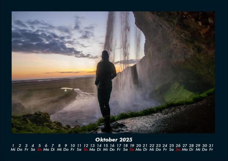 Produktbild: Wasserf&auml;lle 2025 Fotokalender DIN A4