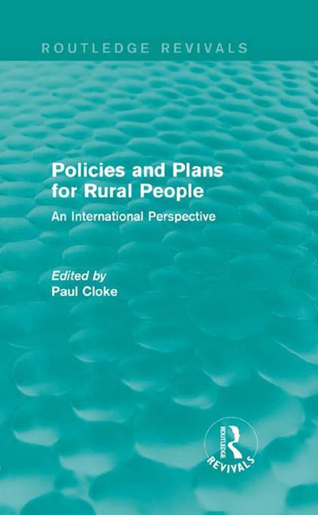 Produktbild: Policies and Plans for Rural People (Routledge Revivals)