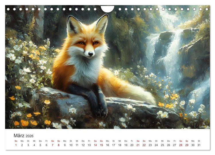 Produktbild: Wild und weich - Die zauberhafte Welt der Rotf&uuml;chse (Wandkalender 2026 DIN A4 quer), CALVENDO Monatskalender